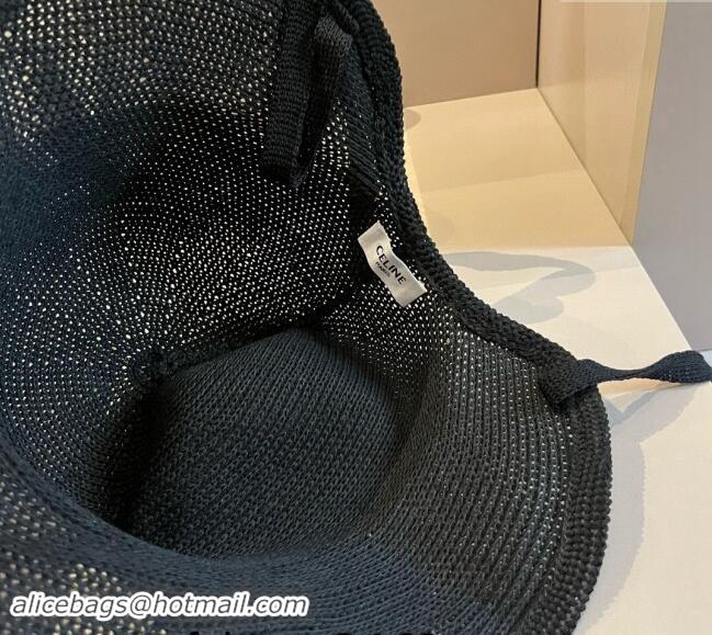 Unique Style Celine Knit Bucket Hat 061902 Black 2024