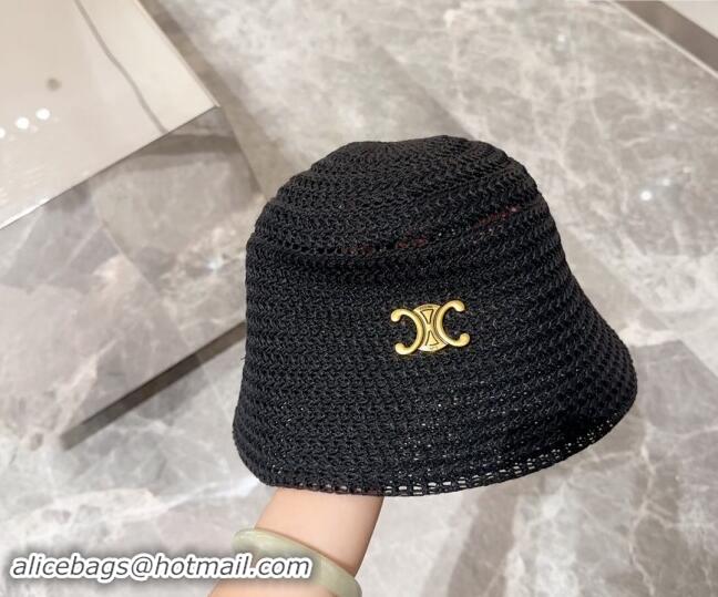 Good Taste Celine Knit Bucket Hat 0710 Black 2024