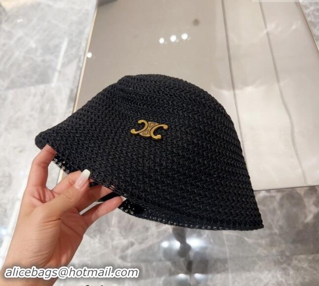 Good Taste Celine Knit Bucket Hat 0710 Black 2024