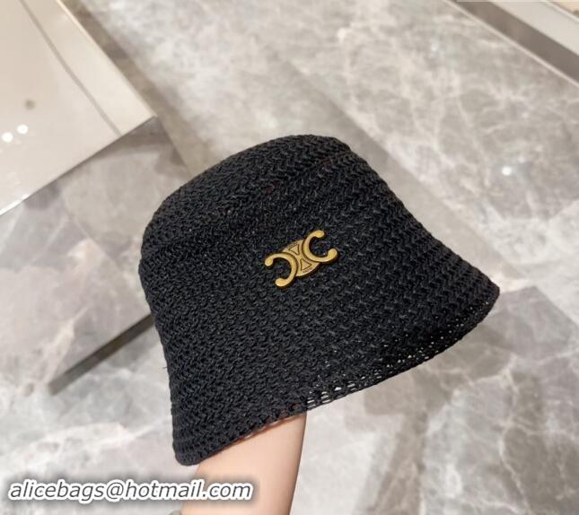 Good Taste Celine Knit Bucket Hat 0710 Black 2024