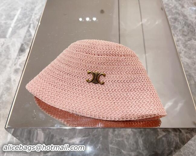 Top Design Celine Knit Bucket Hat 0710 Pink 2024