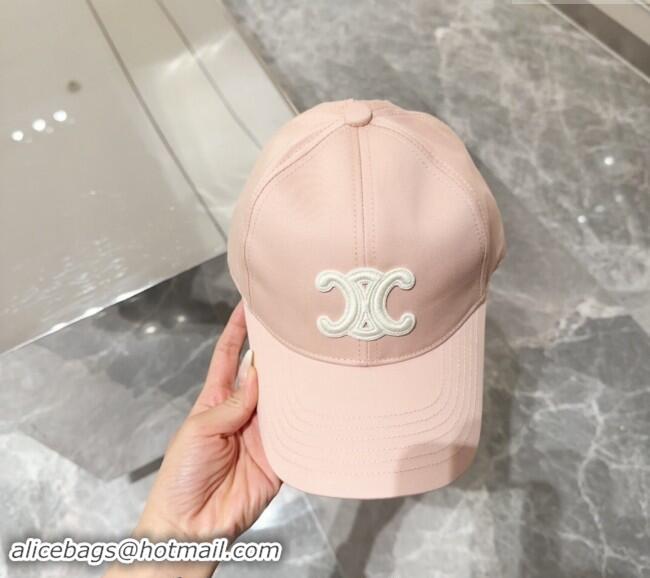 New Cheap Celine Baseball Hat with Logo 073002 Light Pink 2024