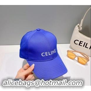 Buy Classic Celine Baseball Hat with CELINE 073002 Sky Blue 2024