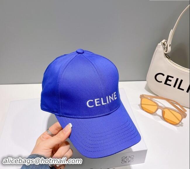 Buy Classic Celine Baseball Hat with CELINE 073002 Sky Blue 2024