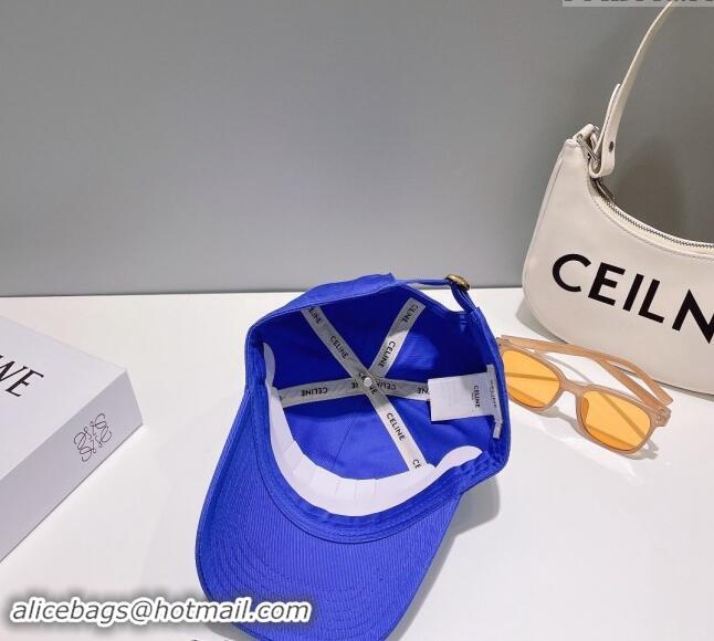 Buy Classic Celine Baseball Hat with CELINE 073002 Sky Blue 2024