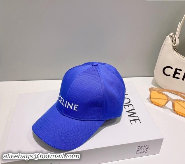 Buy Classic Celine Baseball Hat with CELINE 073002 Sky Blue 2024