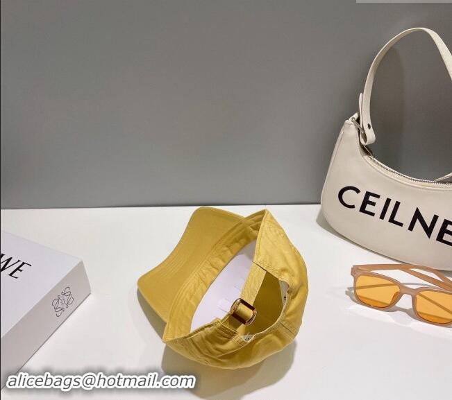 Cheapest Celine Baseball Hat with C Letter 073002 Yellow 2024