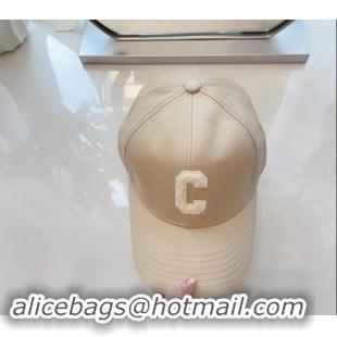 Best Wholesale Celine Baseball Hat with C Letter 073002 Light Beige 2024