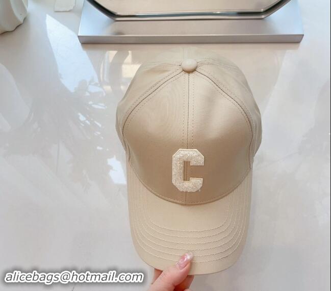 Best Wholesale Celine Baseball Hat with C Letter 073002 Light Beige 2024