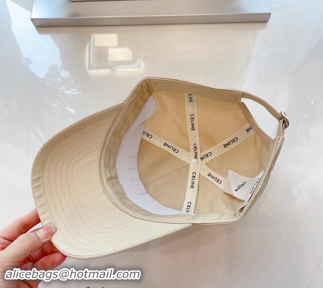 Best Wholesale Celine Baseball Hat with C Letter 073002 Light Beige 2024