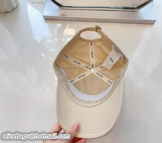 Best Wholesale Celine Baseball Hat with C Letter 073002 Light Beige 2024