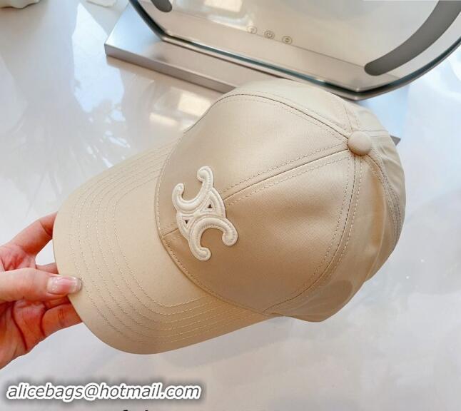 Market Sells Celine Baseball Hat with Logo 073002 Light Beige 2024