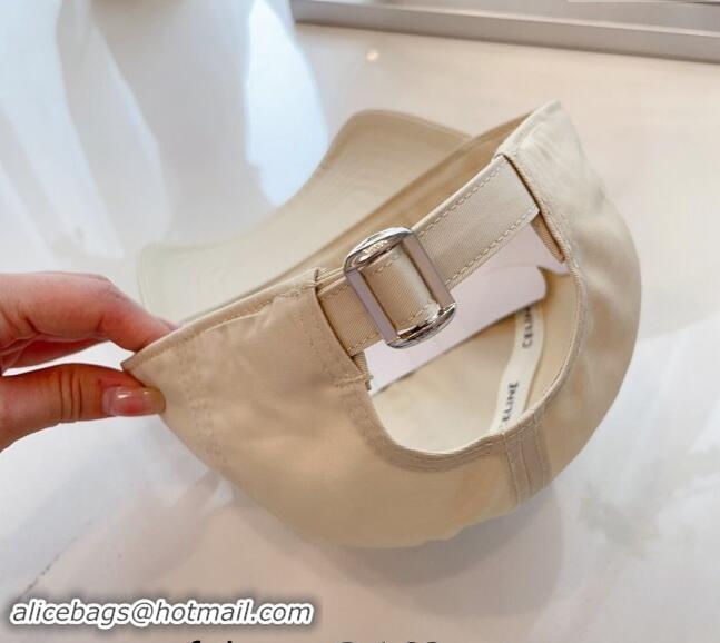 Buy Discount Celine Baseball Hat with CELINE 073002 Light Beige 2024