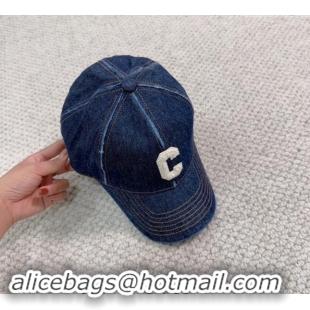 Good Quality Celine Denim Baseball Hat with Letter C 073002 2024