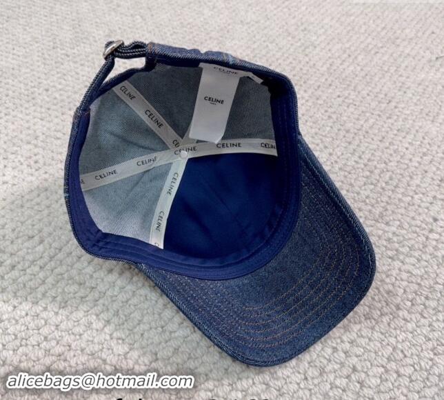 Good Quality Celine Denim Baseball Hat with Letter C 073002 2024