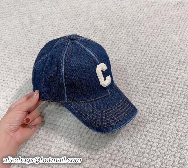 Good Quality Celine Denim Baseball Hat with Letter C 073002 2024