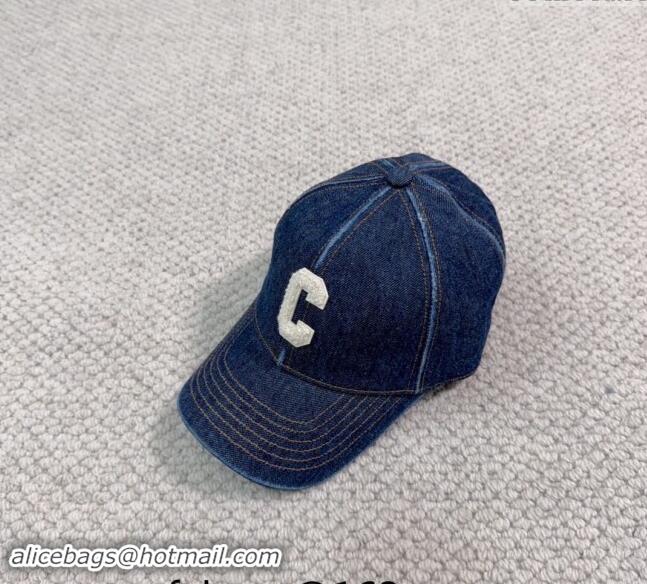 Good Quality Celine Denim Baseball Hat with Letter C 073002 2024