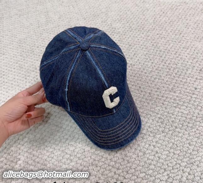 Good Quality Celine Denim Baseball Hat with Letter C 073002 2024