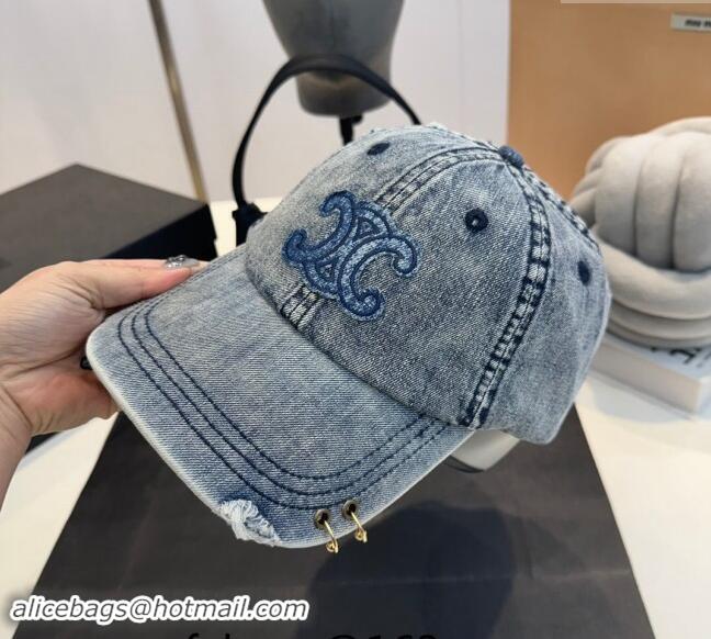 Market Sells Celine Denim Baseball Hat 082203 Blue 2024