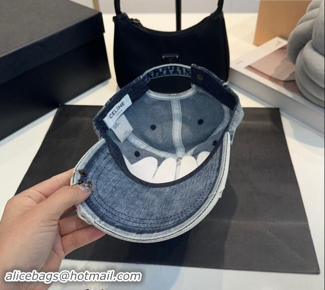 Market Sells Celine Denim Baseball Hat 082203 Blue 2024