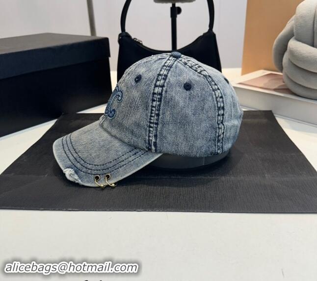 Market Sells Celine Denim Baseball Hat 082203 Blue 2024