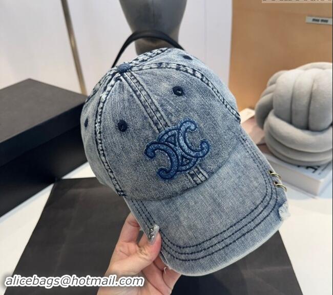 Market Sells Celine Denim Baseball Hat 082203 Blue 2024