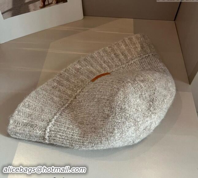 Most Popular Celine Knit Bucket Hat 0913 Light Grey 2024