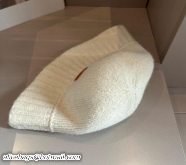 New Stylish Celine Knit Bucket Hat 0913 White 2024