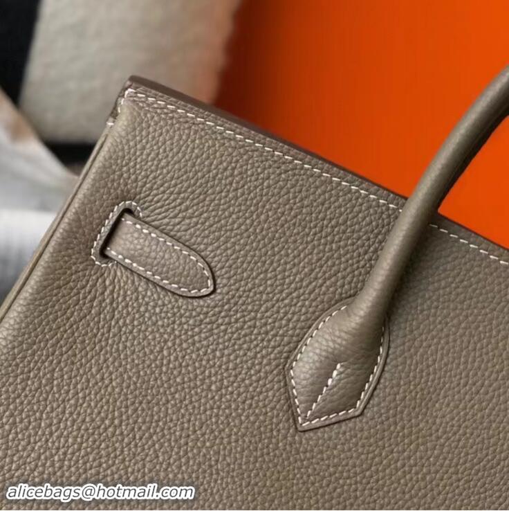 Promotional Hermes Birkin 35cm Bag Togo Leather H35 Etoupe Grey Gold Hardware