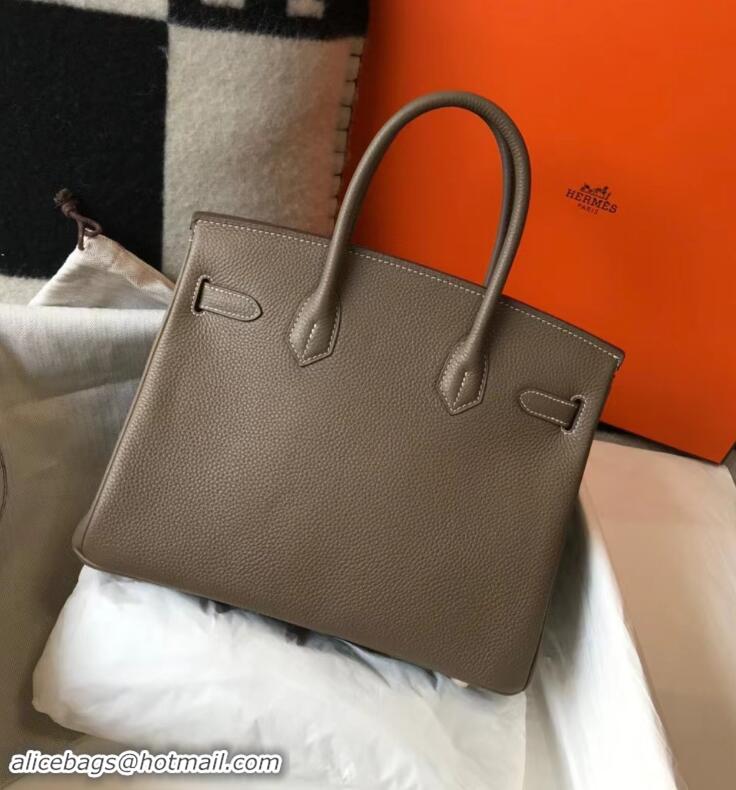 Promotional Hermes Birkin 35cm Bag Togo Leather H35 Etoupe Grey Gold Hardware