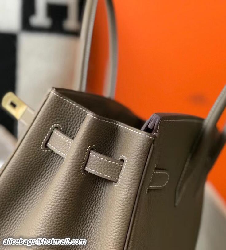 Promotional Hermes Birkin 35cm Bag Togo Leather H35 Etoupe Grey Gold Hardware