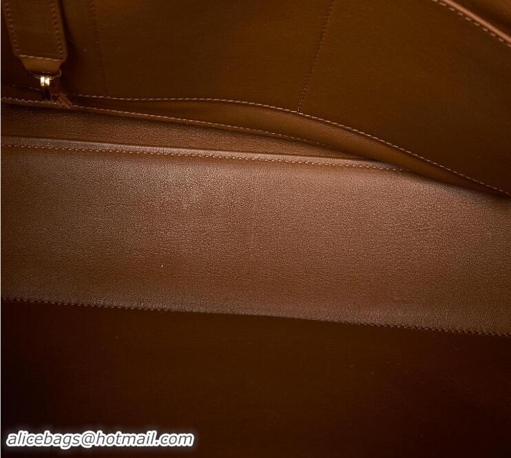 Famous Brand Saint Laurent Large Suede Sac de Jour Y84211 Brown/Black