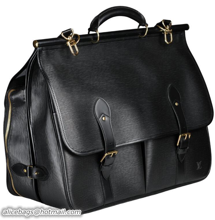 Top Design Louis Vuitton Epi Leather Sac Chasse Bag M41141 Black