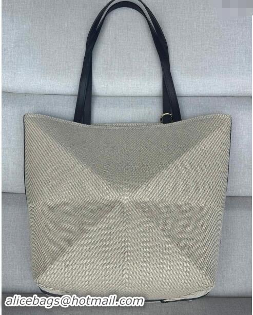 Top Grade Loewe Medium Puzzle Fold Tote Bag in Cotton Canvas L0059 (With Charm) 2024