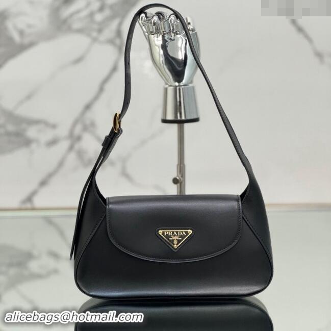 Trendy Design Prada Small leather shoulder bag 1BD358 Black 2024