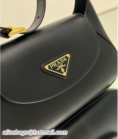 Trendy Design Prada Small leather shoulder bag 1BD358 Black 2024