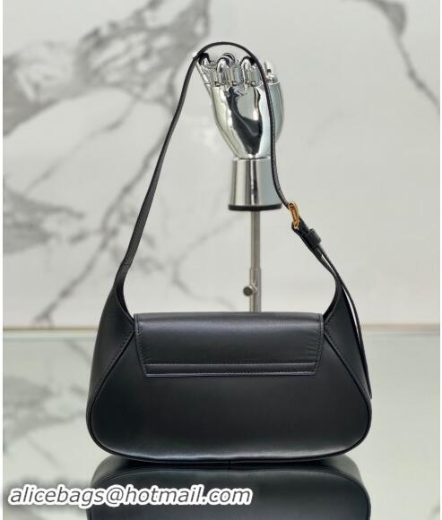 Trendy Design Prada Small leather shoulder bag 1BD358 Black 2024