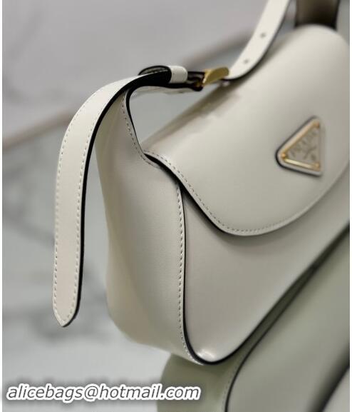 Buy Inexpensive Prada Small leather shoulder bag 1BD358 White 2024