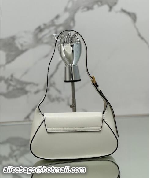 Buy Inexpensive Prada Small leather shoulder bag 1BD358 White 2024