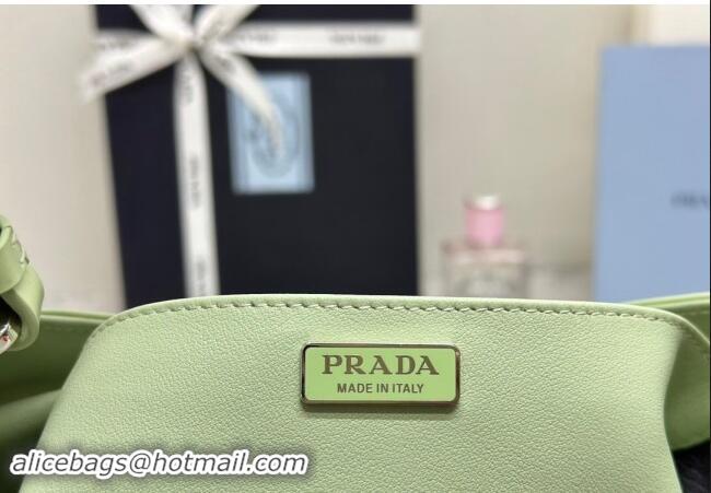 Top Quality Prada Cleo Brushed Leather Shoulder Bag 1BC156 Green 2024