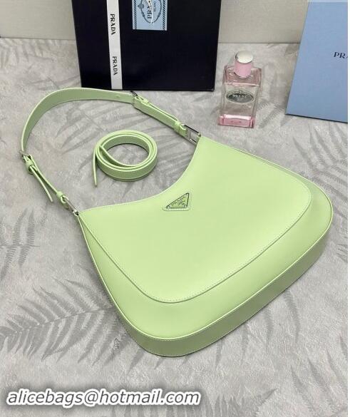 Top Quality Prada Cleo Brushed Leather Shoulder Bag 1BC156 Green 2024