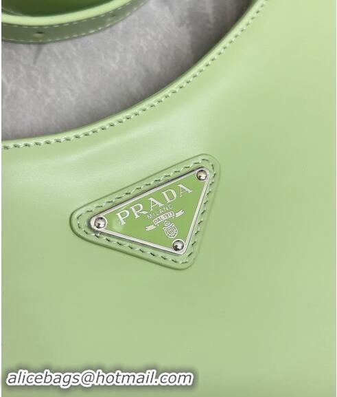 Top Quality Prada Cleo Brushed Leather Shoulder Bag 1BC156 Green 2024