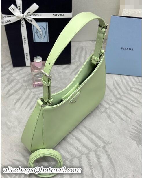 Top Quality Prada Cleo Brushed Leather Shoulder Bag 1BC156 Green 2024