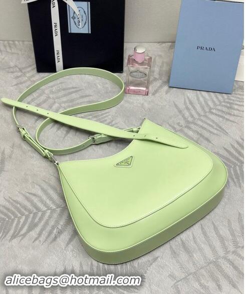 Top Quality Prada Cleo Brushed Leather Shoulder Bag 1BC156 Green 2024