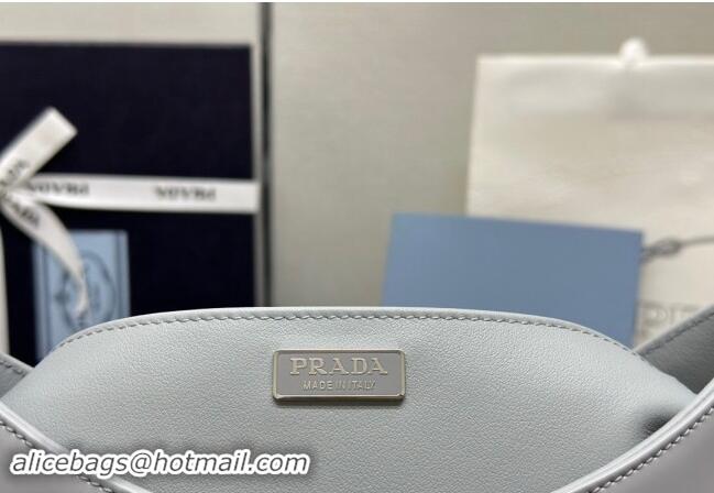 Top Grade Prada Cleo Brushed Leather Shoulder Bag 1BC156 Grey 2024