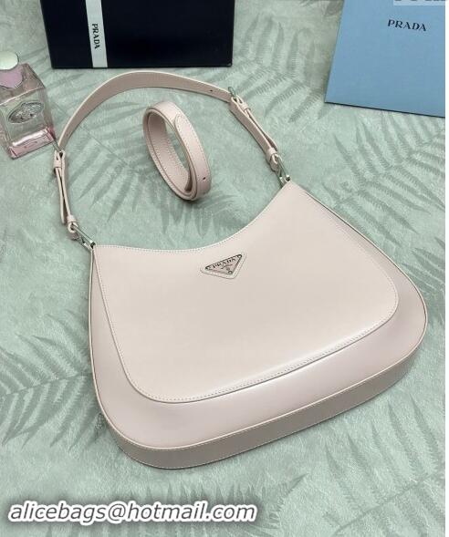 Best Price Prada Cleo Brushed Leather Shoulder Bag 1BC156 Pink 2024