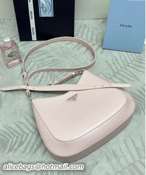 Best Price Prada Cleo Brushed Leather Shoulder Bag 1BC156 Pink 2024