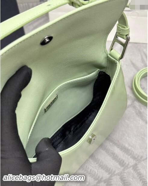 Top Grade Prada Cleo Brushed Leather Shoulder Bag 1BD303 Green 2024