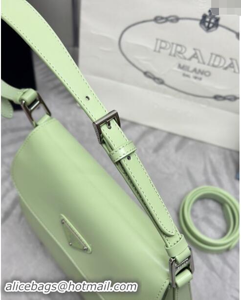 Top Grade Prada Cleo Brushed Leather Shoulder Bag 1BD303 Green 2024