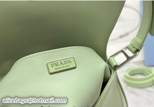 Top Grade Prada Cleo Brushed Leather Shoulder Bag 1BD303 Green 2024